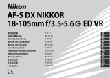 Nikon AF-S DX NIKKOR 18-105mm f/3.5-5.6G ED VR Benutzerhandbuch