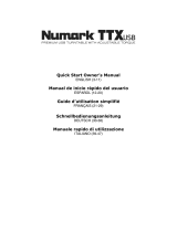 Numark TTXUSB turntable Bedienungsanleitung