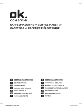 OK OCM 202 Kaffeemaschine Benutzerhandbuch