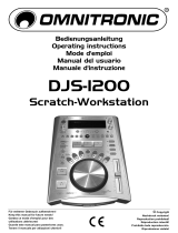 Omnitronic DJS-1200 Scratch workstation Bedienungsanleitung