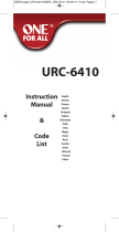 One For All URC 6410 Bedienungsanleitung