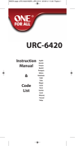 One For All URC 6420 Bedienungsanleitung