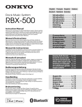 ONKYO RBX-500 Benutzerhandbuch