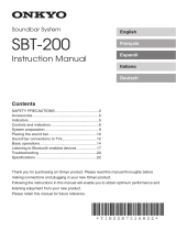 Technics SB-T200 Bedienungsanleitung