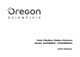 Oregon Scientific BAR808HG / BAR808HGA Benutzerhandbuch