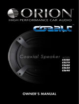 Orion Car Audio Cobalt CO650 Benutzerhandbuch