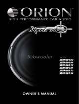 Orion Car Audio XTRPRO122 Benutzerhandbuch