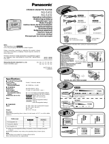 Panasonic RQ-SX52 Bedienungsanleitung