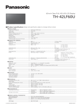 Panasonic TH-42LF60U Datenblatt
