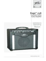 Peavey Rage 258 Guitar Combo Amp Bedienungsanleitung