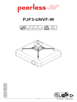Peerless PJF3-UNVF-W Bedienungsanleitung