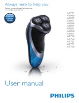 Norelco Series 3000 Wet and Dry Electric Shaver AT899/06 Benutzerhandbuch