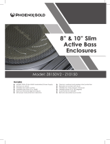 Phoenix Gold Z 8” Slim Active Bass Enclosure Benutzerhandbuch