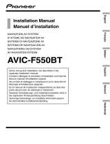 Pioneer AVIC F550 BT Benutzerhandbuch