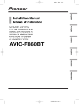 Pioneer AVIC F860 BT Installationsanleitung