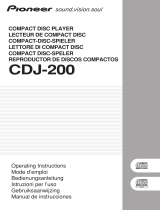Pionner cdj 200s single cd player Benutzerhandbuch