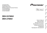 Pioneer DEH-Х3700UI Benutzerhandbuch