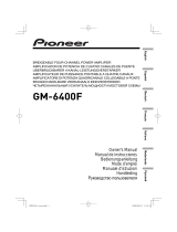 Pioneer gm 6400f Benutzerhandbuch
