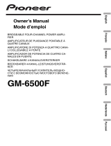 Pioneer GM-6500F Benutzerhandbuch