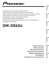Pioneer GM-D8604 Benutzerhandbuch