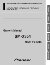 Pioneer GM-X354 Benutzerhandbuch