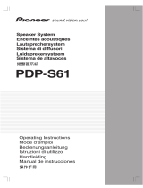 Pioneer PDP-S60 Bedienungsanleitung