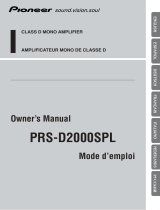 Pioneer PRS-D2000SPL Benutzerhandbuch