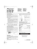 Pioneer S-F52-W Benutzerhandbuch