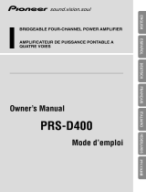 Pioneer Stereo Amplifier PRS-D400 Benutzerhandbuch