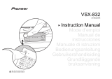 Pioneer VSX-832 Bedienungsanleitung