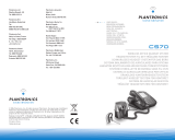 Plantronics CS70 WIRELESS HEADSET SYSTEM Bedienungsanleitung