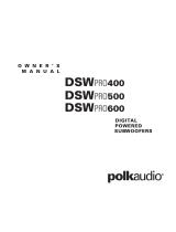 Polk Audio DSW PRO 400 Benutzerhandbuch