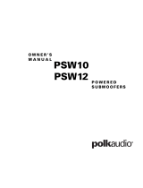 Polk Audio PSW10/ PSW12 Powered Subwoofers Bedienungsanleitung