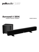 Polk Audio SurroundBAR SDA Bedienungsanleitung