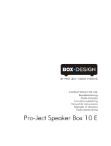 Pro-Ject Speaker Box 10 Benutzerhandbuch