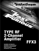 Rockford Fosgate FFX3 Benutzerhandbuch
