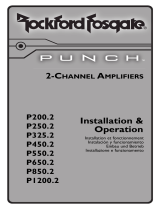 Rockford Fosgate Punch P200.2 Benutzerhandbuch