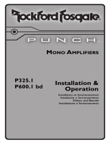 Rockford Fosgate Punch P325.1 Benutzerhandbuch
