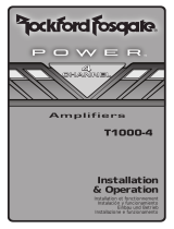 Rockford Fosgate T1000-4 Benutzerhandbuch
