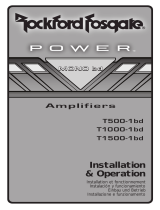 Rockford Fosgate Power T1500-1bdCP Benutzerhandbuch