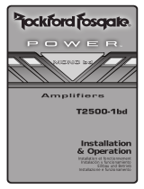 Rockford Fosgate t2500 1bd Benutzerhandbuch