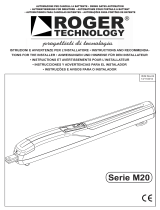 Roger Technology 230v KIT M20/342 Installationsanleitung