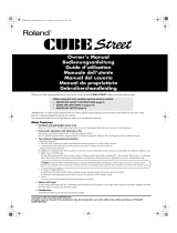 Roland CUBE STREET Benutzerhandbuch