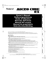 Roland MICRO CUBE RX Bedienungsanleitung