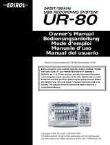 Edirol UR-80 Bedienungsanleitung