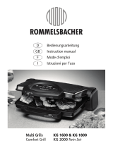 Rommelsbacher KG 1600 Bedienungsanleitung