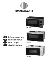 Rommelsbacher KML 3001 Backofen Bedienungsanleitung
