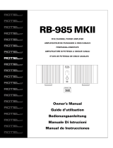 Rotel Five RB-985 MKII Bedienungsanleitung