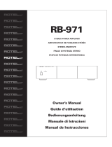 Rotel RB-971 Benutzerhandbuch