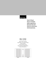 Rotel RB-1090-3 Benutzerhandbuch